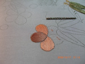 Flat Silk Plum Blossom